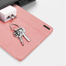 Заредете изображение във визуализатора на галерията – Dux Ducis Domo eco-leather case with stand for Samsung Tab S9 FE+ - pink
