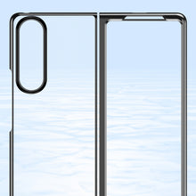 Заредете изображение във визуализатора на галерията – Plating Case for Samsung Galaxy Z Fold 4 cover with a metallic frame pink
