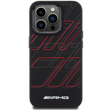 Заредете изображение във визуализатора на галерията – AMG Silicone Large Rhombuses Pattern MagSafe case for iPhone 15 Pro - black
