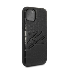 Заредете изображение във визуализатора на галерията – Karl Lagerfeld KLHCN58CRKBK iPhone 11 Pro hardcase czarny/black Croco
