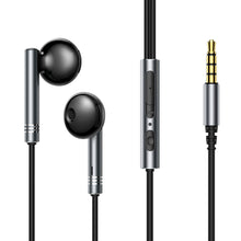 Заредете изображение във визуализатора на галерията – Joyroom Wired Series JR-EW06 wired headphones, metal - dark gray
