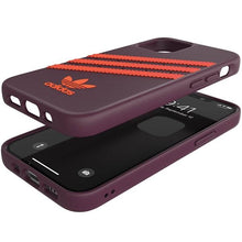 Заредете изображение във визуализатора на галерията – Adidas OR Molded PU case for iPhone 12 / iPhone 12 Pro - maroon-orange
