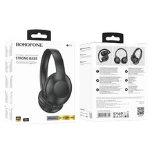 Заредете изображение във визуализатора на галерията – Borofone Headphones BO23 Glamour bluetooth black
