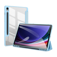 Заредете изображение във визуализатора на галерията – Dux Ducis Toby case with flip stand for Samsung Galaxy Tab S9 FE - blue

