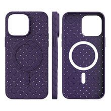 Заредете изображение във визуализатора на галерията – Woven Case for iPhone 15 - purple
