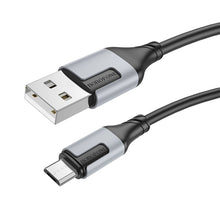 Заредете изображение във визуализатора на галерията – Borofone Cable BX101 Creator - USB to Micro USB - 2,4A 1 metre black
