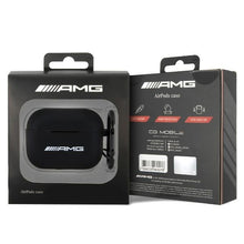 Заредете изображение във визуализатора на галерията – Original AMG Case Silicone White Logo AMAP2RBK for AirPods Pro 2 cover Black
