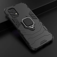 Заредете изображение във визуализатора на галерията – Ring Armor Case Kickstand Tough Rugged Cover for Samsung Galaxy A32 4G blue
