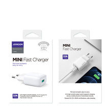 Заредете изображение във визуализатора на галерията – Joyroom USB wall charger 2,1 A white (L-1A101)
