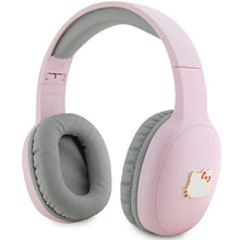 Заредете изображение във визуализатора на галерията – Hello Kitty Metal Logo Bluetooth on-ear headphones - pink
