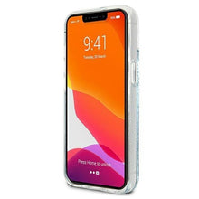 Заредете изображение във визуализатора на галерията – Guess GUHCP13MLGPEBL iPhone 13 6,1" niebieski/blue hardcase Peony Liquid Glitter
