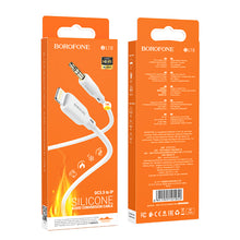Заредете изображение във визуализатора на галерията – Borofone Cable BL18 - jack 3,5mm to Lightning - 1 metr white
