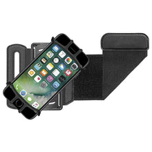Заредете изображение във визуализатора на галерията – Universal Running Forearm Armband for 6" Smartphones black
