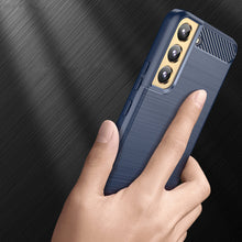 Заредете изображение във визуализатора на галерията – Carbon Case for Samsung Galaxy S23 flexible silicone carbon cover blue
