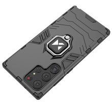 Заредете изображение във визуализатора на галерията – Wozinsky Ring Armor case for Samsung Galaxy S23 Ultra armored cover magnetic holder ring black
