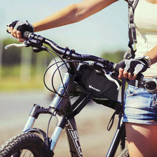 Заредете изображение във визуализатора на галерията – Wozinsky phone bag for bike frame on the frame phone cover for 6.5 inch 1.5L black (WBB2BK)

