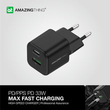 Заредете изображение във визуализатора на галерията – Amazing Thing Wall charger Explorer Pro EUEP33W - USB + Type C - PD 33W 3A black
