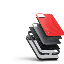 Заредете изображение във визуализатора на галерията – Dux Ducis Fino case cover made of nylon material iPhone 14 red
