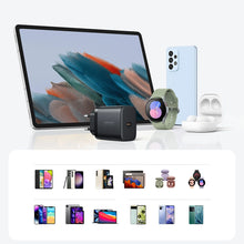 Заредете изображение във визуализатора на галерията – Joyroom JR-TCF11 fast charger up to 25W + USB-C / USB-C cable 1m - black

