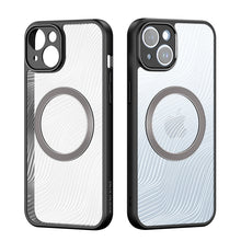 Заредете изображение във визуализатора на галерията – Armored case for iPhone 14 compatible with MagSafe Dux Ducis Aimo Mag - black
