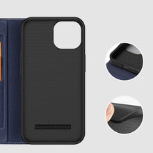 Заредете изображение във визуализатора на галерията – Dux Ducis Skin X2 case for iPhone 14 case with magnetic flap blue
