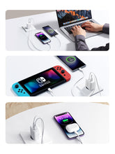 Заредете изображение във визуализатора на галерията – Joyroom JR-TCF05 20W USB-C / USB-A Fast Dual Port Wall Charger - White + USB-C - Lightning 1m
