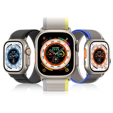 Заредете изображение във визуализатора на галерията – Velcro Sports Strap for Apple Watch 8 / 7 / 6 / SE / 5 / 4 / 3 / 2 / 1 (38, 40, 41 mm) Dux Ducis Strap YJ Version - Blue Gray
