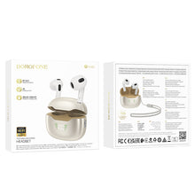 Заредете изображение във визуализатора на галерията – Borofone TWS Bluetooth Earphones BW40 Gratified Gold
