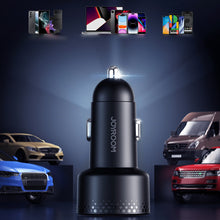Заредете изображение във визуализатора на галерията – Car charger 2x USB C 70W with LED display Joyroom JR-CCD02 | black
