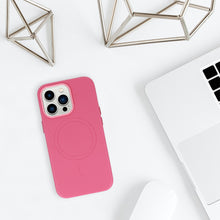 Заредете изображение във визуализатора на галерията – MagSafe Leather Case Iphone 14 Pro Pink
