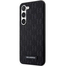 Заредете изображение във визуализатора на галерията – Karl Lagerfeld KLHCS23SSAKLHPK S23 S911 hardcase black/black Saffiano Mono Metal Logo
