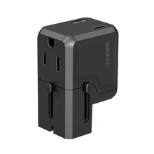 Заредете изображение във визуализатора на галерията – Choetech PD6038 USB-C USB-A PD 20W Travel Charger USA EU UK AU - Black
