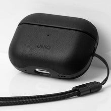 Заредете изображение във визуализатора на галерията – Uniq case Terra AirPods Pro 2nd gen. Genuine Leather black/dallas black
