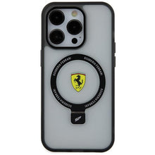 Заредете изображение във визуализатора на галерията – Ferrari FEHMP15LUSCAH iPhone 15 Pro 6.1" transparent hardcase Ring Stand 2023 Collection MagSafe
