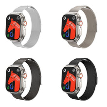 Заредете изображение във визуализатора на галерията – HOCO magnetic stainless steel strap for Apple Watch 42 / 44 / 45 /49 mm AS101 black
