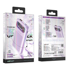 Заредете изображение във визуализатора на галерията – Acefast powerbank 10000mAh Sparkling Series fast charging 30W purple (M1)
