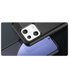 Заредете изображение във визуализатора на галерията – Carbon Case case for Xiaomi 13 flexible silicone carbon cover black
