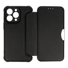 Заредете изображение във визуализатора на галерията – Razor Carbon Book Case for Samsung Galaxy A52/A52S black
