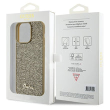 Заредете изображение във визуализатора на галерията – Original Case GUESS Disco Metal Script hardcase GUHCP15XPMSDGSD for Iphone 15 Pro Max gold
