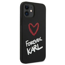 Заредете изображение във визуализатора на галерията – Karl Lagerfeld KLHCP12SSILKRBK iPhone 12 mini 5,4" czarny/black hardcase Silicone Forever Karl
