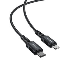 Заредете изображение във визуализатора на галерията – Acefast cable type c to lightning 8-pin mfi 3a pd30w c4-01 1,2m black
