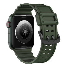 Заредете изображение във визуализатора на галерията – Strap Triple Protection strap for Apple Watch Ultra, SE, 8, 7, 6, 5, 4, 3, 2, 1 (49, 45, 44, 42 mm) band bracelet green
