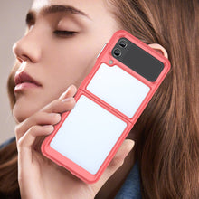 Заредете изображение във визуализатора на галерията – Outer Space Case for Samsung Galaxy Z Flip 3 cover with a flexible frame red
