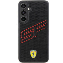 Заредете изображение във визуализатора на галерията – Original FERRARI hardcase Big SF Perforated FEHCS24SPINK for Samsung Galaxy  S24 Black
