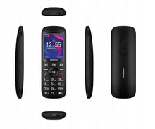 Заредете изображение във визуализатора на галерията – Mobile Phone GSM MAXCOM MM 740 BLACK + Deskop Charger with Bluetooth Speaker &amp; Radio FM
