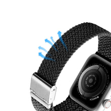 Заредете изображение във визуализатора на галерията – Dux Ducis Strap (Mixture II Version) Strap for Apple Watch Ultra, SE, 8, 7, 6, 5, 4, 3, 2, 1 (49, 45, 44, 42 mm) Braided Band Bracelet Black
