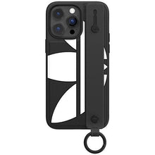 Заредете изображение във визуализатора на галерията – Adidas OR Hand Strap Case iPhone 14 Pro Max 6.7" black-white/black-white 50216
