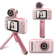 Заредете изображение във визуализатора на галерията – Digital camera for children S9 HD with tripod pink
