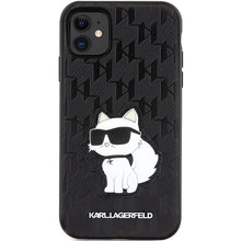 Заредете изображение във визуализатора на галерията – Original Pouch KARL LAGERFELD Saffiano Monogram Choupette KLHCN61SAKHPCK for Iphone 11/ Xr Black
