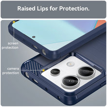 Заредете изображение във визуализатора на галерията – Carbon Case for Xiaomi Redmi Note 13 Pro - blue

